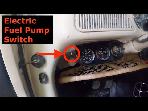 Видео: 1961 VW Beetle — электрический топливный насос — добавлен переключатель — 156