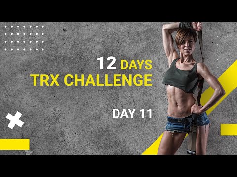 Видео: TRX Challenge. Тренировка с петлями ТРХ на всё тело | DAY 11