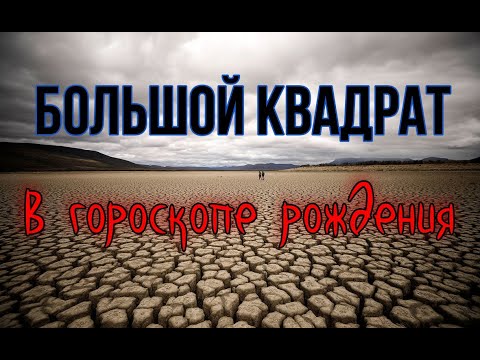 Видео: БОЛЬШОЙ КВАДРАТ в гороскопе. Ооой, бл***