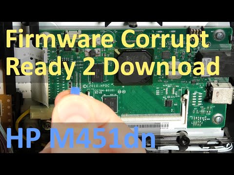 Видео: HP M451dn — Firmware Corrupt Ready 2 Download, прошивка принтеров HP