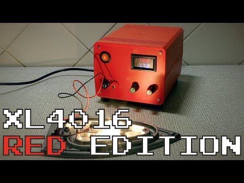 Видео: Еще один блок питания на XL4016. Красненький! )))