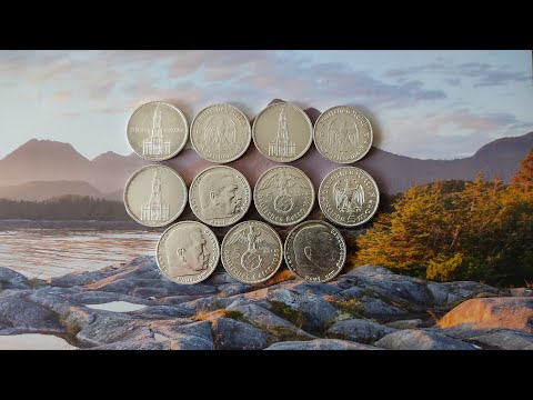 Видео: Цена 5-ти марочных монет Третьего Рейха.