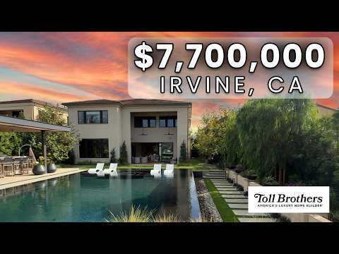 Видео: Внутри самого роскошного дома в Ирвайне, Калифорния | Экскурсия по модели Toll Brothers SURI