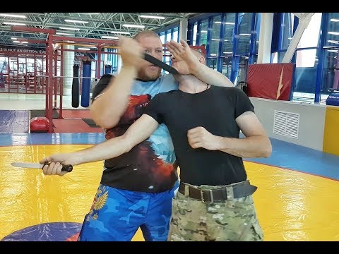 Видео: Максим Новоселов Самооборона, приемы с ножом