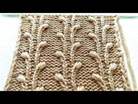 Видео: Такого узора вы ещё не видели 💥💥💥 Нежные веточки вербы для вязания женских и детских изделий