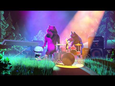 Видео: Маша и Медведь - Рок-клип (Хит сезона)