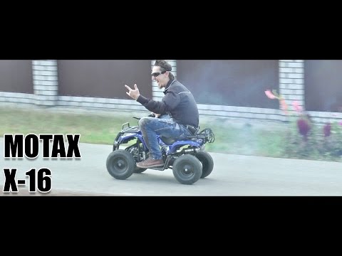 Видео: Детский квадроцикл Motax X-16. Создан для детей, а пользуются взрослые!