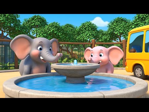 Видео: Колеса автобуса едут по зоопарку 🐘🚌