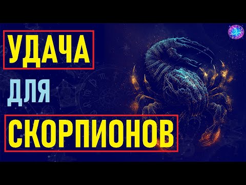 Видео: ⚠️Удача для СКОРПИОНОВ.⚠️