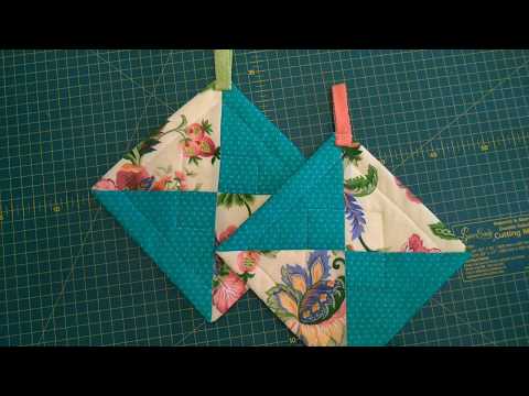 Видео: Как сшить прихватки за полчаса. Пэчворк для новичков.