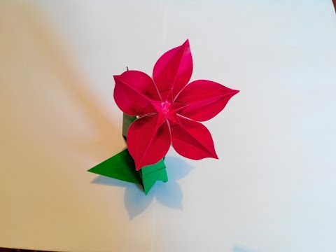 Видео: Цветок Карамбола оригами (Carmen Sprung), Carambola Flower origami