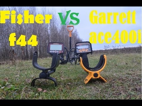 Видео: Garrett ace400i и Fisher f44 тест на глубину