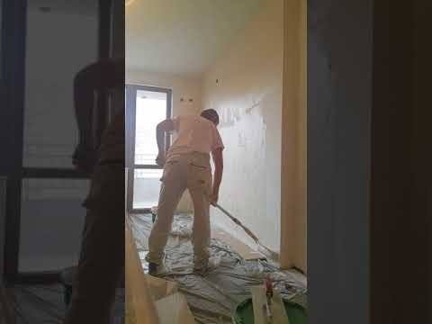 Видео: шпакловане с валяк и нож