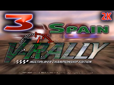 Видео: V-Rally: Multiplayer Championship Edition 🔵 Прохождение 🔵 № 3 Spain ( Испания ) 🔵 2k