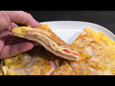 Видео: Сложили все в сковородку и на плиту. Из ЛАВАША.Быстрый завтрак за 15 минут для ленивых из лаваша👍