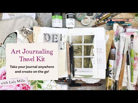 Видео: Дорожный набор для ведения арт-журнала