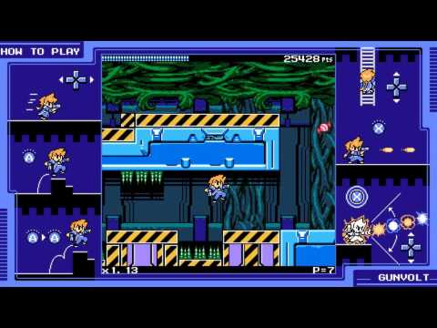 Видео: Прохождение Mighty Gunvolt #2 (Gunvolt)