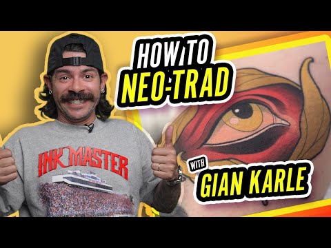 Видео: Как сделать татуировку в нео-традиционном стиле | Учебное пособие по татуировке Takeover с Джаном...