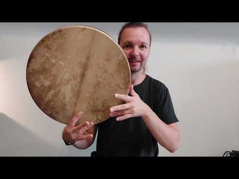 Видео: Урок по рамочному барабану в верхней позиции, как держать, объяснение простых ударов