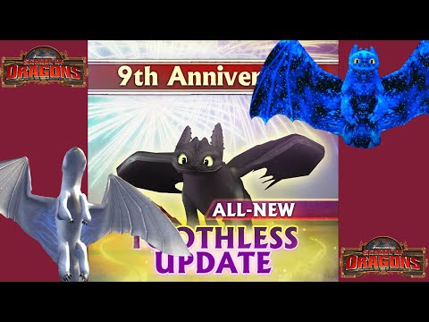 Видео: НОВАЯ МОДЕЛЬКА БЕЗЗУБИКА и альфа скин дневной фурии в School of Dragons