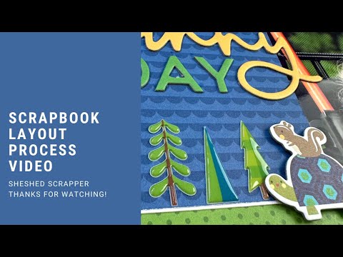 Видео: Видео процесса создания макета альбома для вырезок // Жизнь на озере // Бульвар Белла // Вишенка ...
