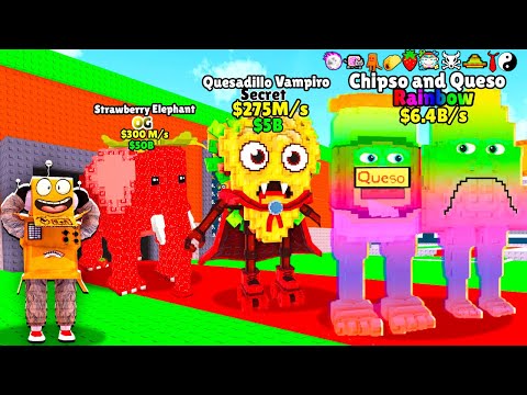 Видео: 😱Я ПОЛУЧИЛ RAINBOW Chipso and Queso! ПОЛУЧИЛ Strawberry Elephant от АДМИНА в ROBLOX Steal a Brainrot