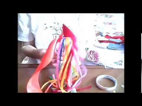 Видео: султанчик и флажок из атласных лент