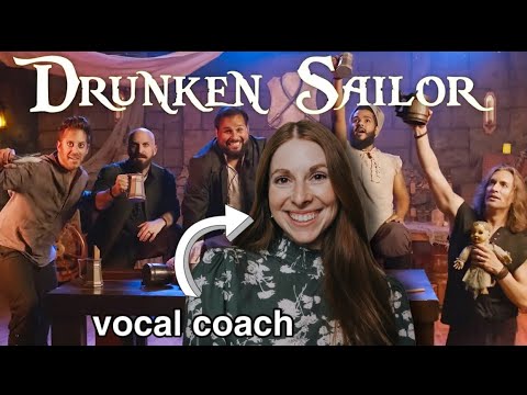 Видео: Это лучшая озвучка?! Реакция преподавателя вокала на озвучку — Drunken Sailor