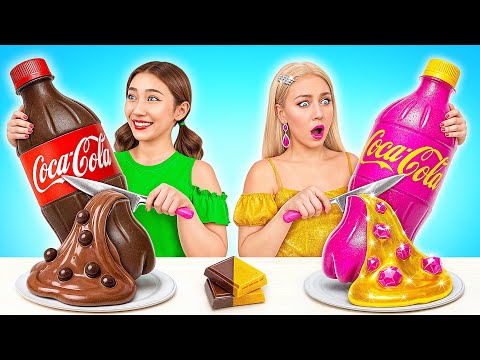 Видео: Челлендж. Шоколадная еда vs. Настоящая еда | Дорогая vs Дешевая от Super Hyper DO