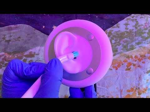 Видео: ASMR | Тщательная очистка ушей — внешняя и внутренняя, визуальные триггеры, тихая речь