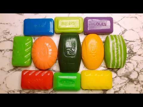 Видео: ASMR  - 11 - VARNISHED CRUNCHY DRY SOAP CUTTING. Резка сухого мыла. Satisfying video. Soap Carving.