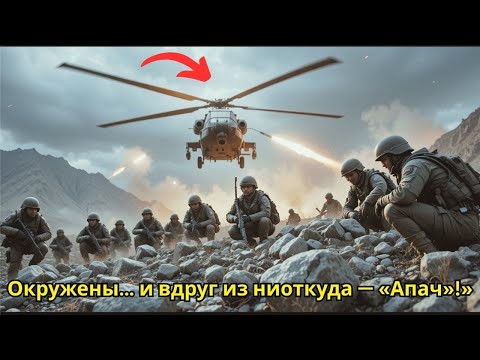 Видео: Спецназ в ловушке, патроны на исходе — и внезапный удар «Апача» изменил судьбу