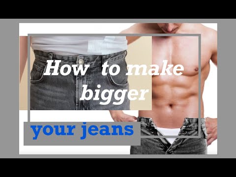 Видео: How to make Jeans bigger❗️ jeans are too small in the waistband❗️Как Увеличить Пояс в Джинсах