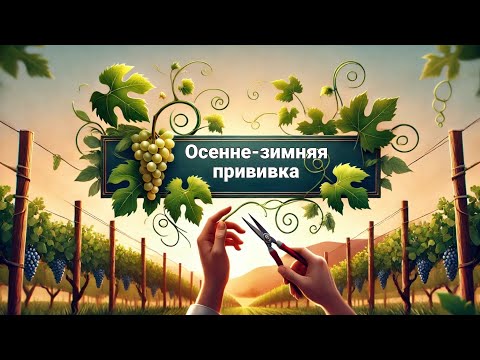 Видео: Осенне-зимняя прививка винограда в штамб или рукав.  Сейчас всё расскажу..! 😀👎 #виноград2025#