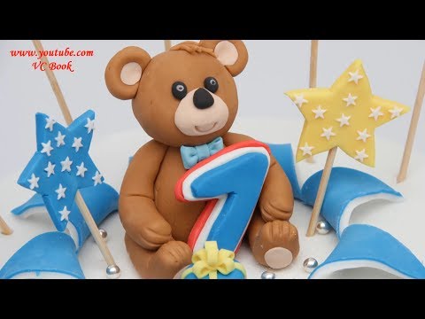 Видео: Мишка из мастики. Фигурка из мастики как приготовить