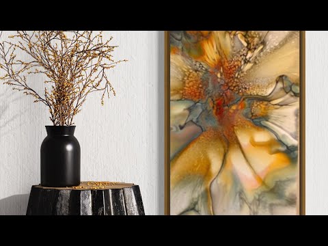 Видео: Новая цветовая палитра! Как создать цветок на холсте размером 12x24!!