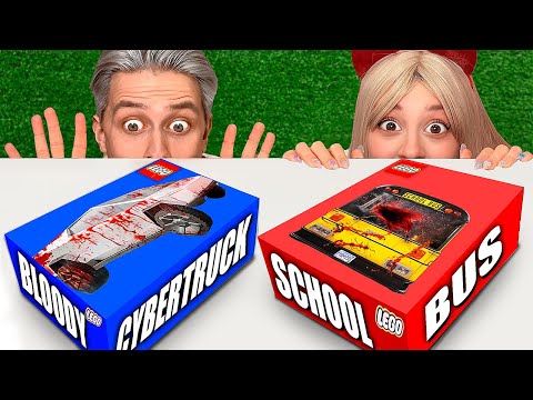 Видео: 🩸💉НЕ ОТКРЫВАЙ ЛЕГО НАБОР кровавый Cybertruck и Школьный Автобус В 3:00 ночи!