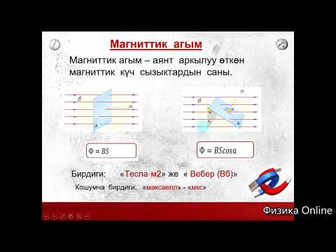 Видео: 11. сабак .№2 .Магниттик агым.