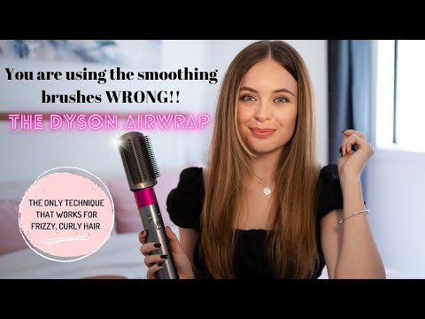 Видео: БЕЗ ПУШИСТОСТИ, прямые, шелковистые волосы | Учебное пособие по использованию щетки Dyson Airwrap