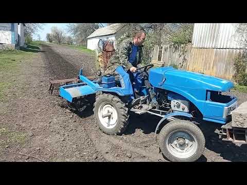 Видео: мототрактор МАЛИШ фрезеровка