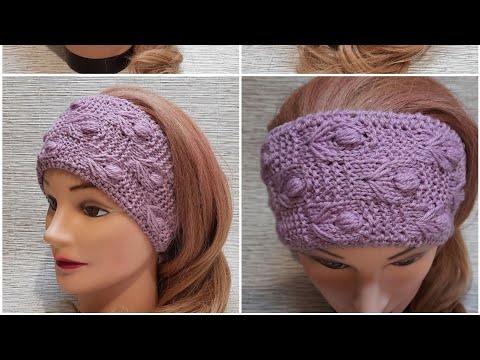 Видео: Повязка спицами простым узором🧶😍👍