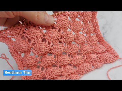 Видео: АЖУРНЫЕ УЗОРЫ СПИЦАМИ - ВЯЗАНИЕ СПИЦАМИ - Узор "ВОЗДУШНЫЙ" для вязания пуловера, маечки № 624