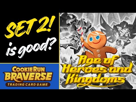 Видео: Свежая выпечка! Cookie Run Braverse, набор 2: Age of Heroes and Kingdoms