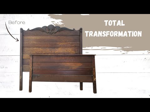 Видео: Экстремальное преображение мебели // Изготовление скамьи из изголовья и изножья кровати