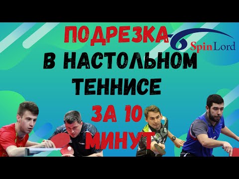 Видео: ПОДРЕЗКА В НАСТОЛЬНОМ ТЕННИСЕ ЗА 10 МИНУТ!!! СМОЖЕТ КАЖДЫЙ!
