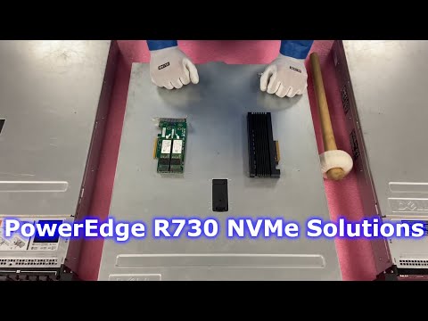 Видео: Сервер Dell PowerEdge R730 | Обзор твердотельных накопителей NVMe | Советы по установке | Как нас...