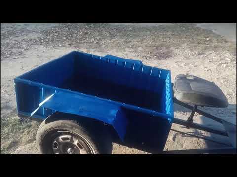 Видео: Прицеп к мотоблоку с тормозом