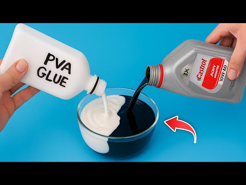 Видео: Смешайте отработанное масло и клей для дерева — результат вас удивит!