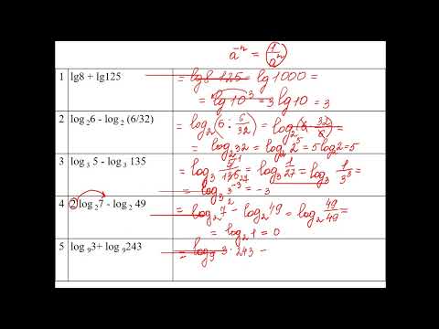 Видео: Розбір домашнього завдання. Обчислення логарифмів
