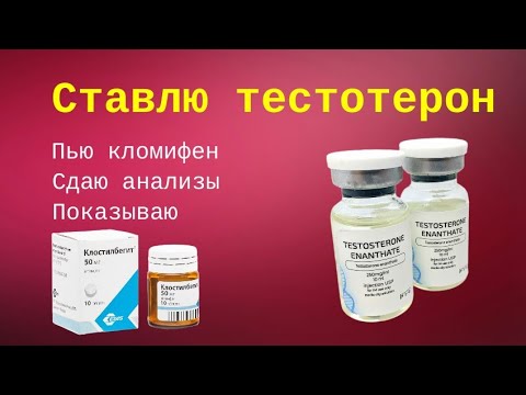 Видео: 50 мг энантата. Кломифен по 12.5 мг через день. Анализы через 3 недели.